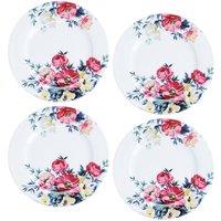 Mikasa Set of 4 Clovelly Porcelain 19cm Side Plates in Pink