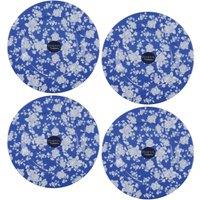 Mikasa Hampton Flowers 4-Piece Side Plate Set in Blue