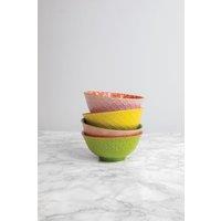 KitchenCraft Set of 4 'Brights' Designs Cereal Bowl Set in Gift Box