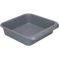 MasterClass Smart Ceramic Non-Stick Square Baking Tin, Carbon Steel Cake Tin, 23cm in Grey
