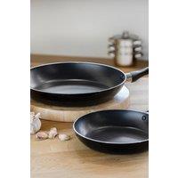 KitchenCraft Non-Stick Induction Frying Pan Set in Gift Box, Aluminium in Black
