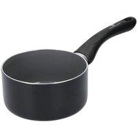 MasterClass Can-to-Pan 14cm Non-Stick Milk Pan for Induction Hob, Aluminium in Black