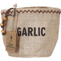 Natural Elements Hessian Garlic Storage Bag in Brown