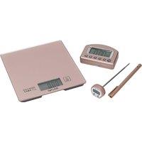 Taylor 3-Piece Rose Gold Kitchen Measuring Set in Gift Box