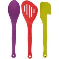 Colourworks Brights Silicone Three Piece Kitchen Tool Kit, Display Boxed