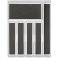 Copco Drawer Organiser with Six Sections in White