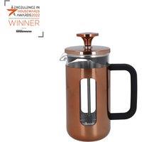La Cafetiere Pisa 3 Cup Cafetiere, Stainless Steel 350ml French Press, Copper