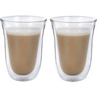 La Cafetiere Set of 2 Double-Walled Latte Mugs in Clear