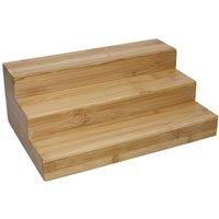 Copco Bamboo Three Tier Cupboard Shelf Organiser in Brown