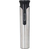 BarCraft Stainless Steel Electric Corkscrew, Easy to Use Wine Bottle Opener in Silver