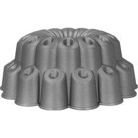 MasterClass Cast Aluminium Non-Stick Cake Tin, Decorative Tiered Cake Mould, 24cm in Grey