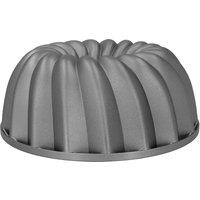 MasterClass Cast Aluminium Non-Stick Cake Tin, Decorative Swirl Cake Mould, 24cm in Grey