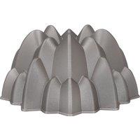MasterClass Cast Aluminium Non-Stick Cake Tin, Decorative Peak Cake Mould, 24cm in Grey