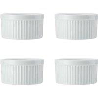 Mikasa Chalk Porcelain Ramekins, Set of 4, 9.5cm, White