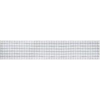 Mikasa Industrial Check Cotton & Linen Table Runner, 230 x 33cm in White | Size: 230 x 33 cm