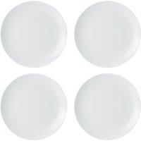 Mikasa Chalk Porcelain Side Plates, Set of 4, 21cm, White