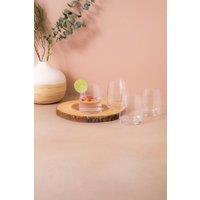 Mikasa Palermo Set of 4 Crystal Stemless Wine Glasses, 350ml, Gift Boxed in Clear