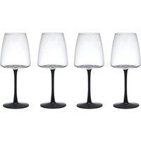 Mikasa Palermo Crystal White Wine Glasses Set of 4, 400ml Dishwasher Safe in Clear