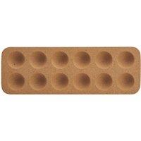 KitchenCraft Idilica Cork Egg Tray, 30 x 10cm in Brown | Size: 30 x 10 cm