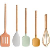 KitchenCraft Silicone Tool Set, Set of 5 in Yellow