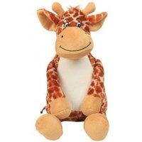 Mumbles Zippie Giraffe Soft Toy in Brown