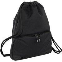 Bagbase Athleisure Water Resistant Drawstring Sports Gymsac Bag Pack of 2 in True Black