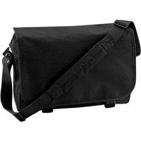 Bagbase Adjustable Messenger Bag (11 Litres) Pack of 2 in Black