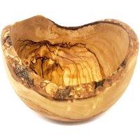 Verano Spanish Ceramics Olive Wood Natural Grained Rustic Kitchen Handmade Bowl (Diam) 14cm