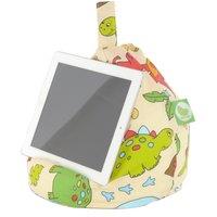Bean Lazy Dinosaur iPad, eReader & Book Mini Bean Bag in Medium Beige
