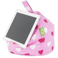 Bean Lazy Pink Hearts iPad, eReader & Book Mini Bean Bag