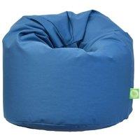 Bean Lazy Cotton Twill French Blue Bean Bag Large Size in Mid Blue