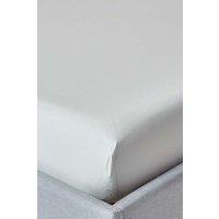 Homescapes Egyptian Cotton Deep Fitted Sheet 18 inch 200 Thread Count in Silver | Size: Single Fitted
