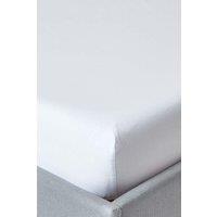 Homescapes Egyptian Cotton Deep Fitted Sheet 18 inch 200 Thread Count in White | Size: King Fitted