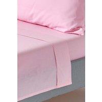 Homescapes Egyptian Cotton Flat Sheet 200 Thread Count in Pink | Size: Single Flat