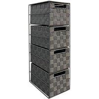 Arpan 4 Drawer Storage Cabinet Unit Ideal for Home Office Bedroom Kitchen Bathroom in Grey