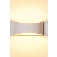 Harper Living White Art Deco Plaster Indoor Wall Light Large