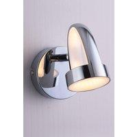 Harper Living LED Wall Spotlight Polished Chrome in Silver