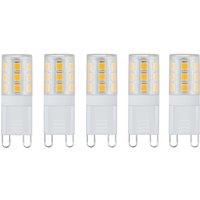 Harper Living 3 Watts G9 LED Bulb Clear Capsule Warm White Non-Dimmable, Pack of 5
