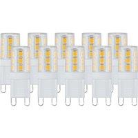 Harper Living 3 Watts G9 LED Bulb Clear Capsule Cool White Non-Dimmable, Pack of 10