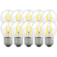 Harper Living 4.5 Watts E27 LED Bulb Clear Golf Ball Warm White Dimmable, Pack of 10