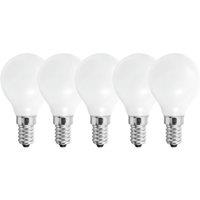 Harper Living 5 Watts E14 LED Bulb Opal Golf Ball Cool White Dimmable, Pack of 5