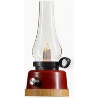 Harper Living LED Rechargeable Table Lantern In Decorative Oil Lamp Style in Red