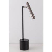 Harper Living LED Table Lamp with Marble Base Touch Dimmer & Adjustable Head in Black