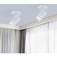 Harper Living 1 Light GU10 Modern Spotlight White