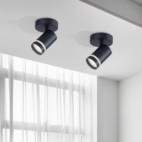 Harper Living 1 Light GU10 Modern Spotlight Black