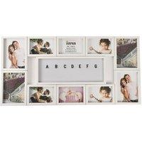 Arpan Multi Aperture Holds 10 Photos 4x6 & 5x7 Inch in White
