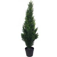 Leaf 90cm Artificial Cedar Cypress Topiary UV Resistant in Green