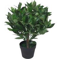Leaf 50cm Dwarf Artificial Bay Tree Laurel Topiary Bush in Green