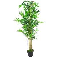 Leaf 120cm (4ft) Natural Look Artificial Bamboo Plants Trees in Green