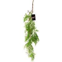 Leaf 100cm Artificial Hanging Maidenhair Fern Plant Dark Green